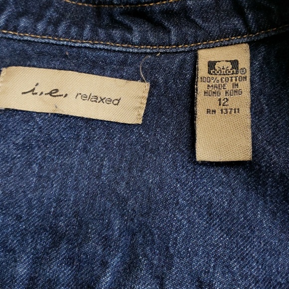 i.e Relaxed Jean Jacket Size 12 - Picture 4 of 6